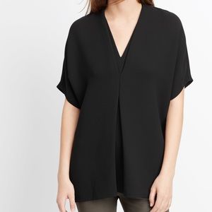 Vince Double V Neck Blouse